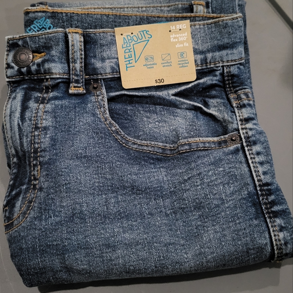 Kids blue jeans
